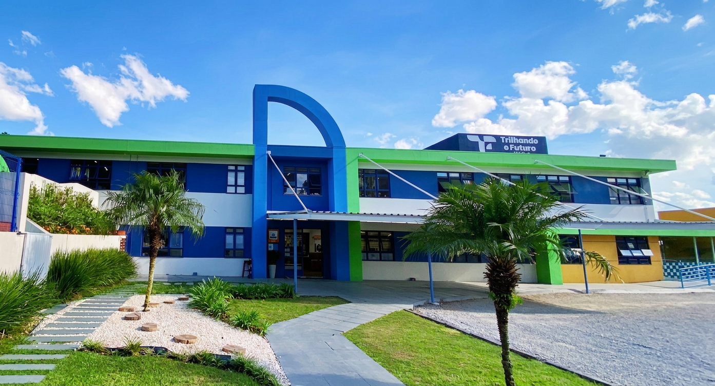 Fachada da Escola Trilhando o Futuro
